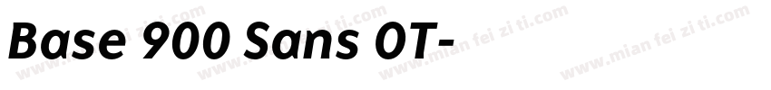 Base 900 Sans OT字体转换